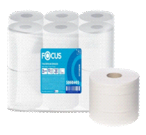 FOCUS Т/БУМАГА FOCUS МИНИ РУЛОН 2СЛ 1РУЛ 150M / FOCUS JUMBO MINI TOILET PAPER_1*12_150 Тиснение - Перфорация +