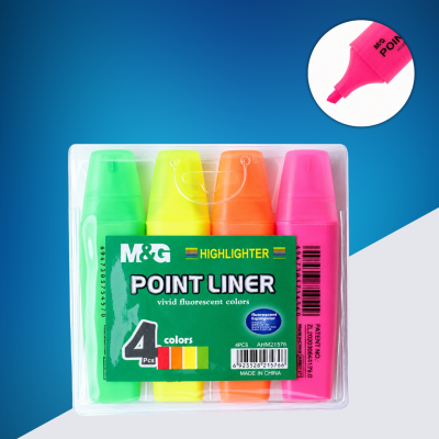 Маркеры-текстовыделители M&G Point Liner, ароматизированные, 4 цвета