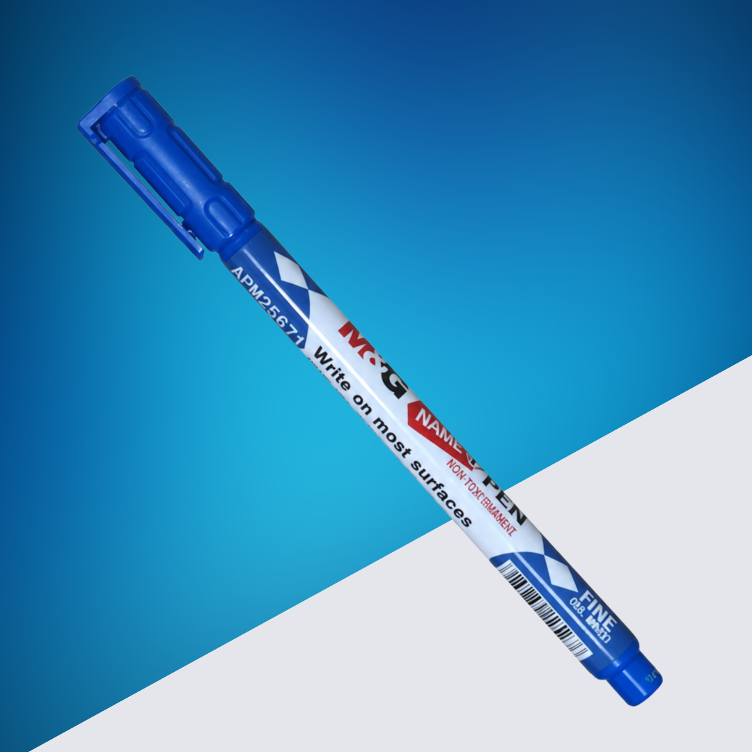 Маркер перманентный мини M&G Name Pen, синий