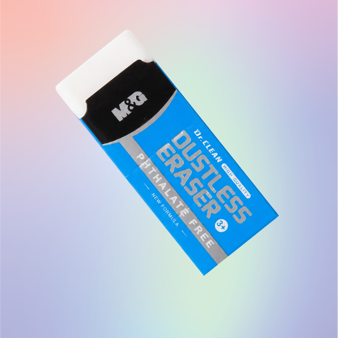 Ластик белый M&G Dustless, 43×17×12 мм